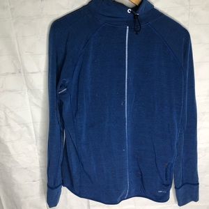 Nike Sprint Fleece Women's Running Long Sleeve Top Size XL Blue 627001-439